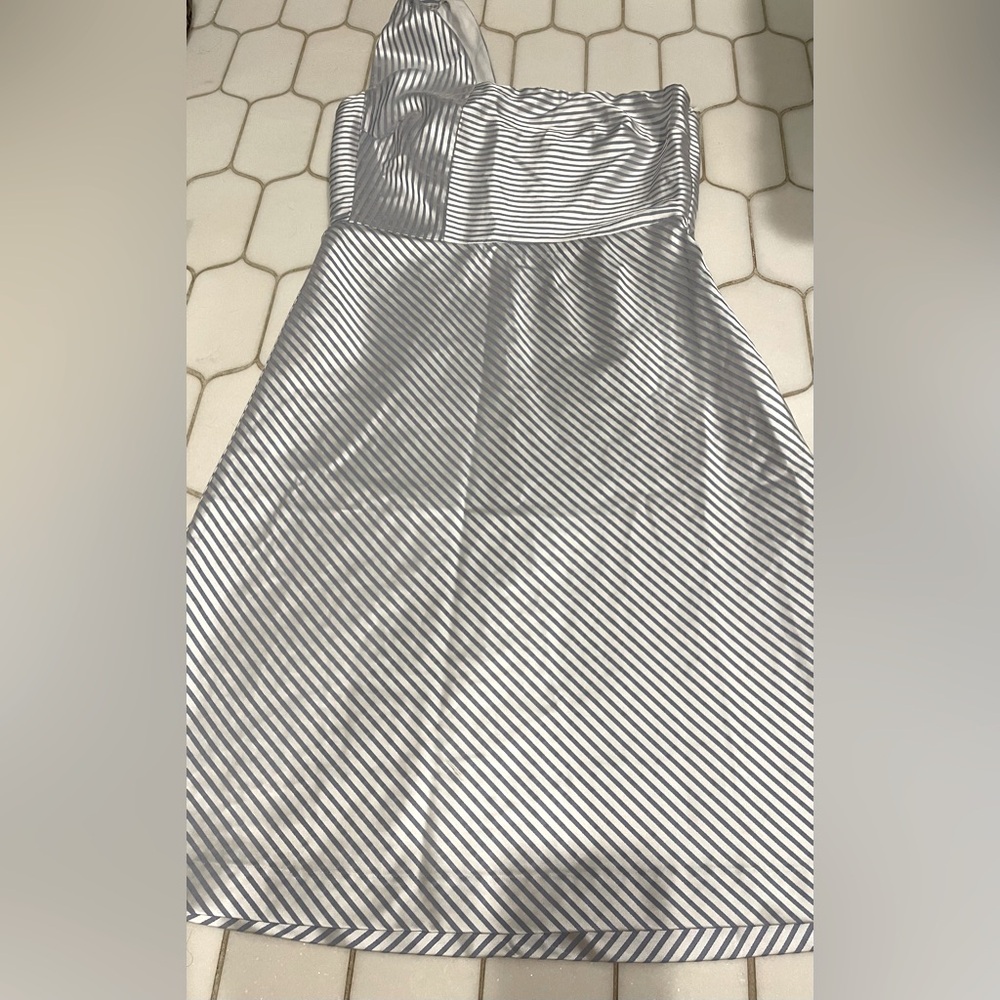 Banana Republic blue and white striped summer dress!